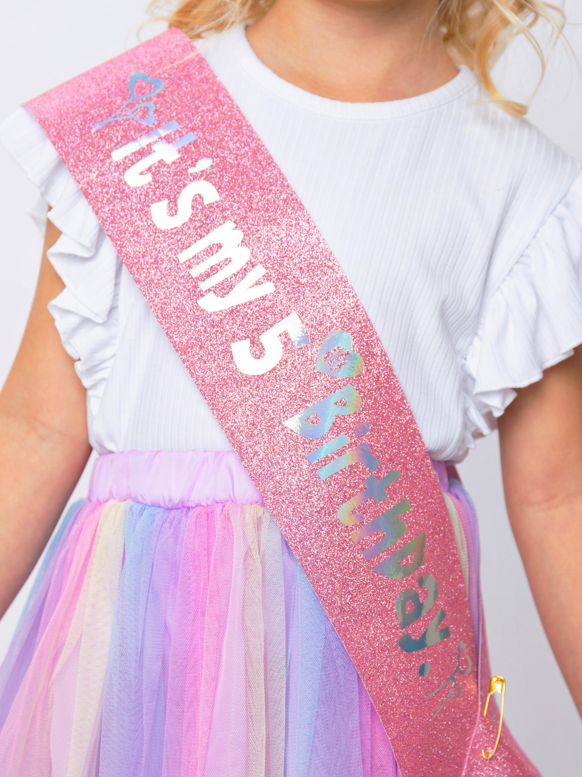 5th Birthday Princess Tiara & Sash Set