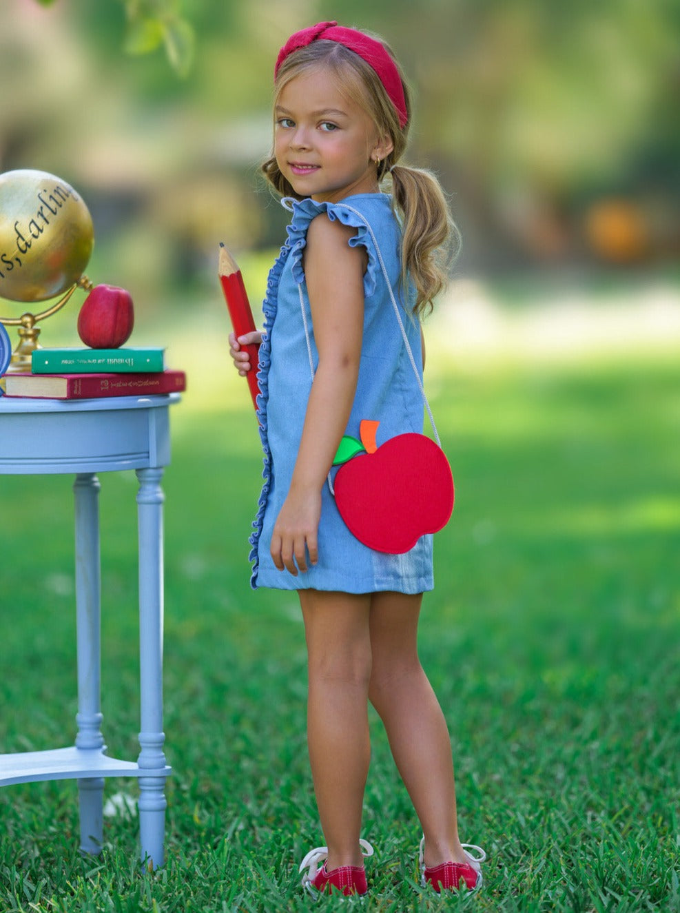 A is For Apple Denim Dress