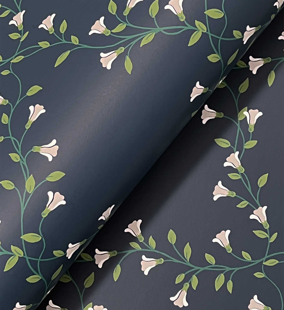 Bellflower Wallpaper - Navy
