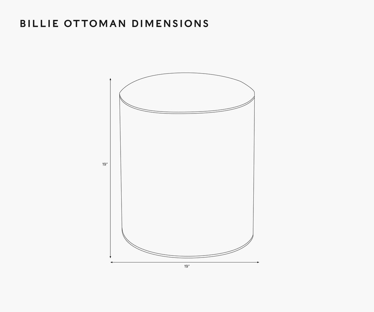 Billie Ottoman - Delphine